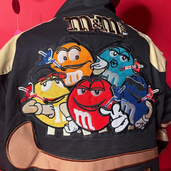 Y2K M&M’s Racing Jacket (Kids XL Fit) – Early 2000s Collectible - Picture 8 of 11